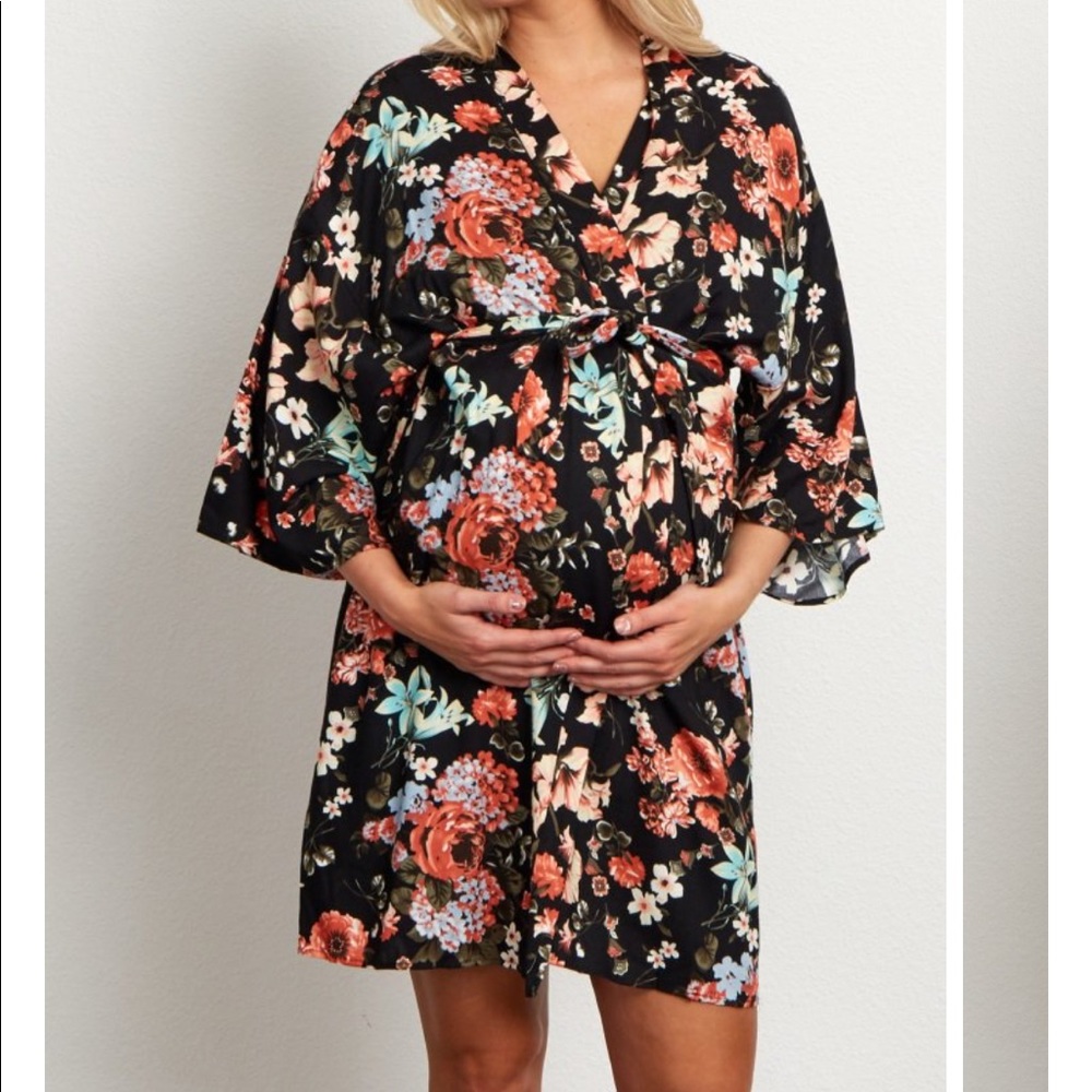Pink Blush Maternity Robe